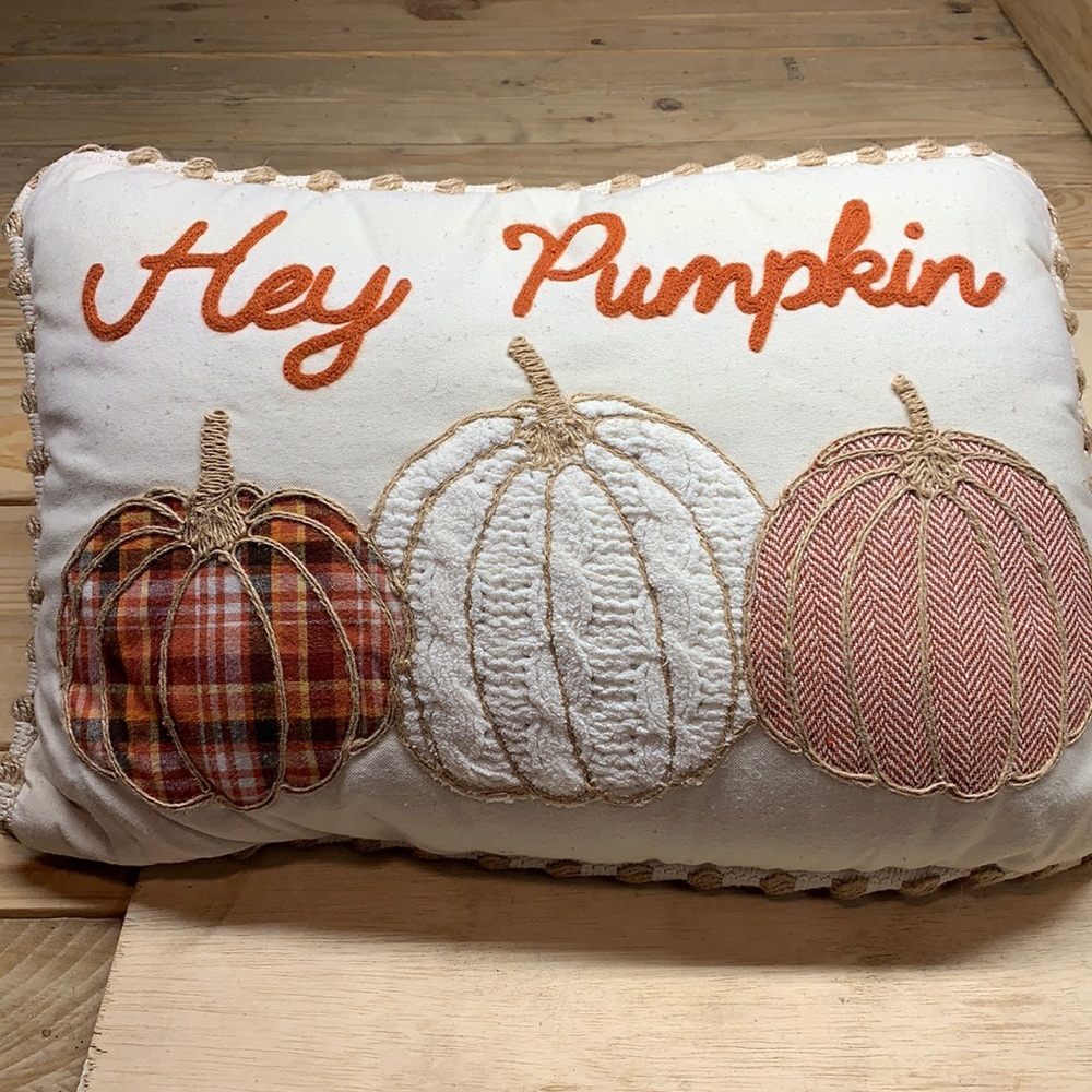 Hello pumpkin pillow